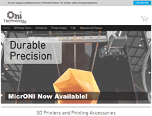 Tablet Screenshot of onitechnology.com